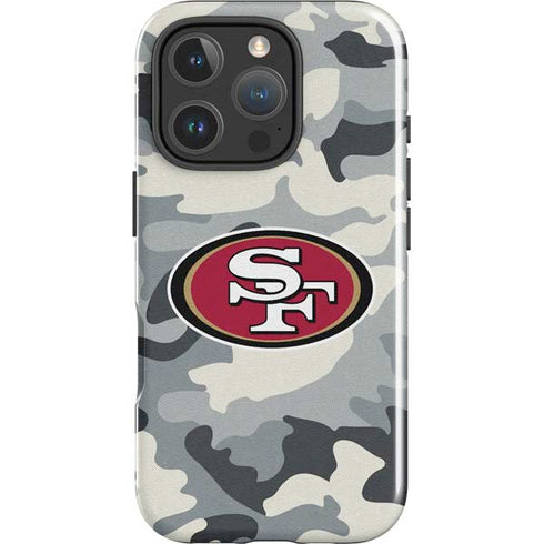 NFL San Francisco 49ers Camo iPhone 16 Pro Max Impact Case